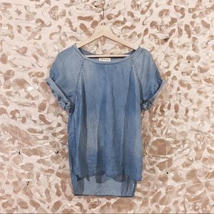 Lightweight denim colored tee